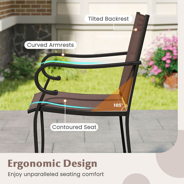The breathable fabric provides a cool  comfortable feel<br>It also ensures fade-resistant and wear-resistant durability<br>The premium fabric is quick-drying for easy maintenance<br>Provide a stable and reliable seating option with sturdy metal constructi