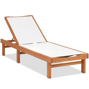 Great for reading  sunbathing  and taking a nap with 5-position adjustment<br>Avoid stuffiness even in the hot summer due to breathable and quick-drying fabric<br>Solid eucalyptus wood and sturdy steel for strong stability<br>Can be used by the whole fami