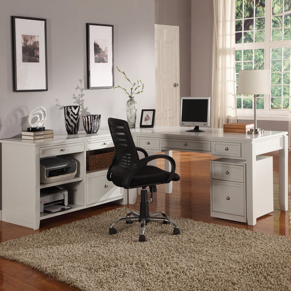 Boca L Shape Desk with Credenza and Lateral File