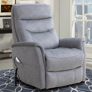 Gemini - Capri Silver Power Lift Recliner with Articulating Headrest