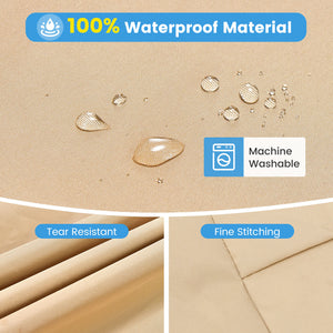 Made of premium polyester fabric with PU coating<br>Resist to all kinds of weathers  whether itâ€™s rainy or sunny<br>Protect the patio table set from sunlight and water<br>Reinforced stitches for longer service life<br>Large handle for easy removal of th