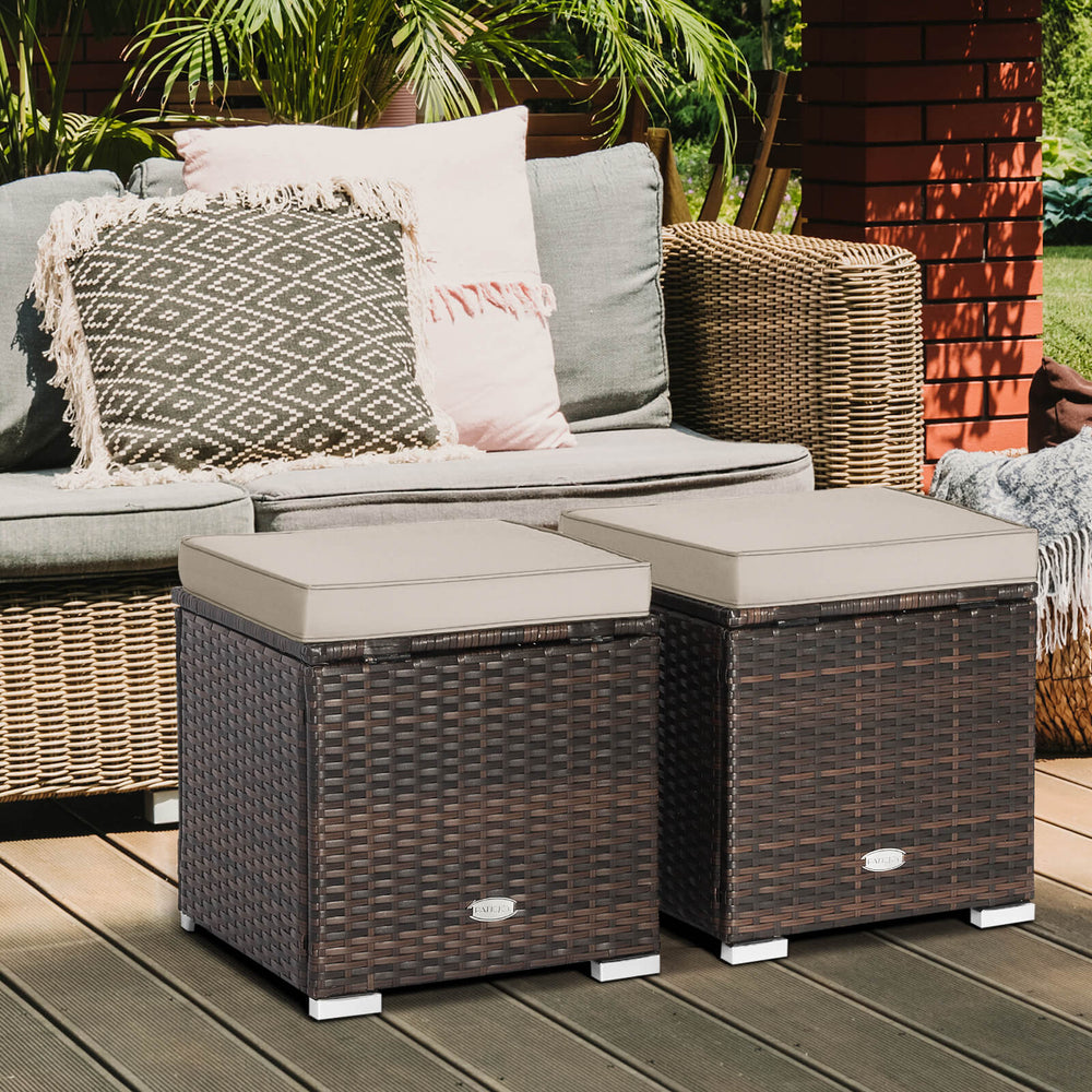 Can be used as a storage box  a footstool  a side table or an additional seat<br>Ample storage space inside offers more convenience<br>Soft seat cushions bring you optimal comfort<br>Smooth zippers make the cushion cover easy to remove and wash<br>Stable 