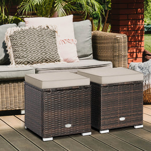 Can be used as a storage box  a footstool  a side table or an additional seat<br>Ample storage space inside offers more convenience<br>Soft seat cushions bring you optimal comfort<br>Smooth zippers make the cushion cover easy to remove and wash<br>Stable 