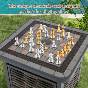 All-weather resin tabletop is scratch-resistant and allows for easy cleaning<br>21.5" square tabletop to keep items you need within reach<br>Allow you to insert your own patio umbrella for shade (not included)<br>Premium PE rattan is breathable  colorfast