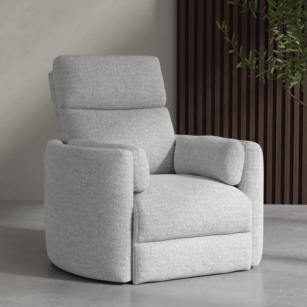 Radius - Angora Linen Manual Swivel Recliner Two Pack