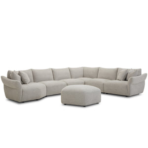 Playful - Canes Cobblestone Left Arm Facing Bumper Chaise