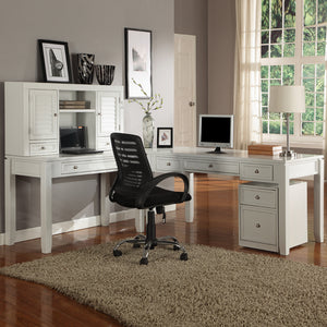 Boca 5 Piece L Shape Desk with Lateral File and Hutch