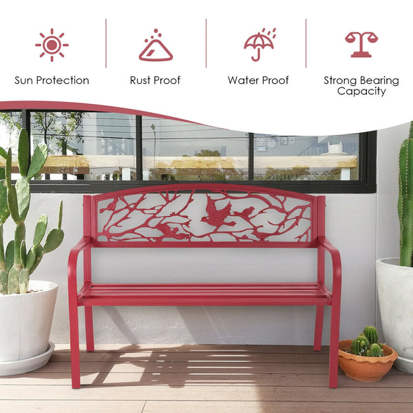 High quality and brand new<br>Constructed with a solid steel frame  durable and sturdy<br>Strong  sturdy  and comfortable to sit<br>Ergonomic seating design<br>Back made of durable cast iron<br>With armrests<br>Four solid legs provide a safe place to sit 
