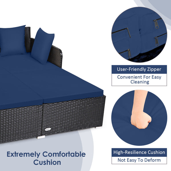 The seat is large enough to allow tall and big people to lie down <br>Armrests on both sides to support your arms <br>The curved backrest fits your back curve and increases safety <br>Extra cushions and cushions for softness and comfort <br>The thick spon