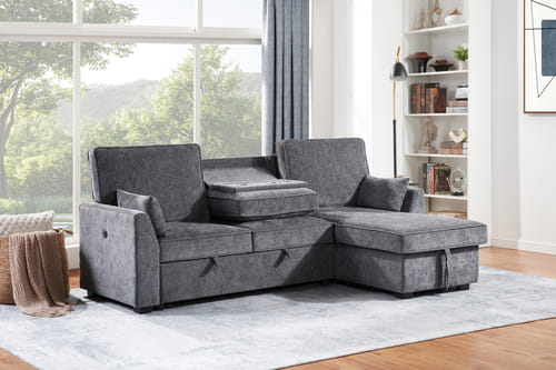 85' Sleeper Sectional Sofa