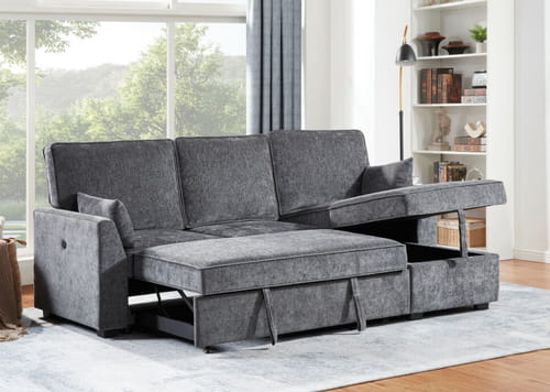 85' Sleeper Sectional Sofa