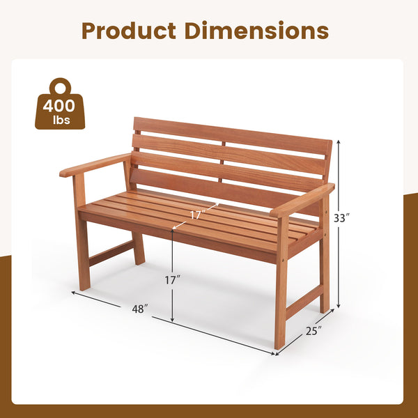 Premium solid wood construction for long-lasting durability<br>Burr-free and natural wood structure for an authentic look.<br>102Â° inclined backrest relieves fatigue and stress<br>Wide armrests for added comfort and relaxation<br>Breathable slatted desig