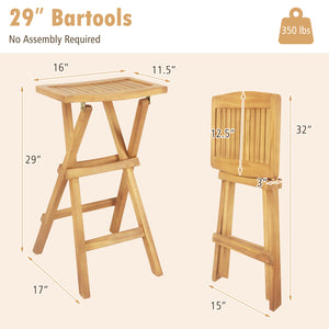 Crafted from teak wood that is high-strength  splinter-free and long-lasting<br>Stable x-shaped frame enhances the overall capacity<br>Ergonomic saddle seat is crafted for maximum comfort<br>Built-in footrest allows for a relaxed seating posture<br>Foldin