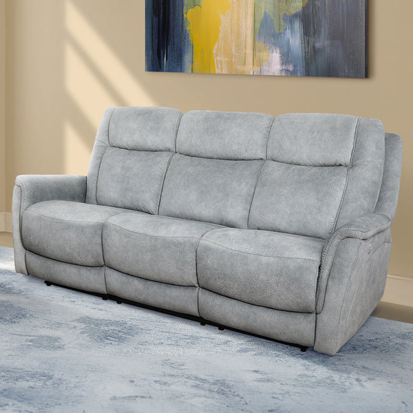 Linus - Hudson Grey Zero Gravity Power Reclining Sofa