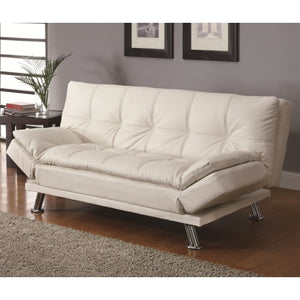 Sofa Beds and Futons Contemporary Styled Futon Sleeper Sofa with Casual Seam Stitching