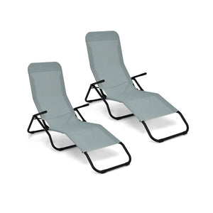 Lie on this 2-piece patio chaise lounges with your beloved one and enjoy a relaxing summer afternoon! Â  The ergonomically designed seat with high backrest and non-slip armrests provides you with an ultra-comfortable lying experience. And you can swing ba