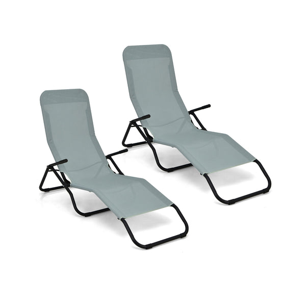Lie on this 2-piece patio chaise lounges with your beloved one and enjoy a relaxing summer afternoon! Â  The ergonomically designed seat with high backrest and non-slip armrests provides you with an ultra-comfortable lying experience. And you can swing ba