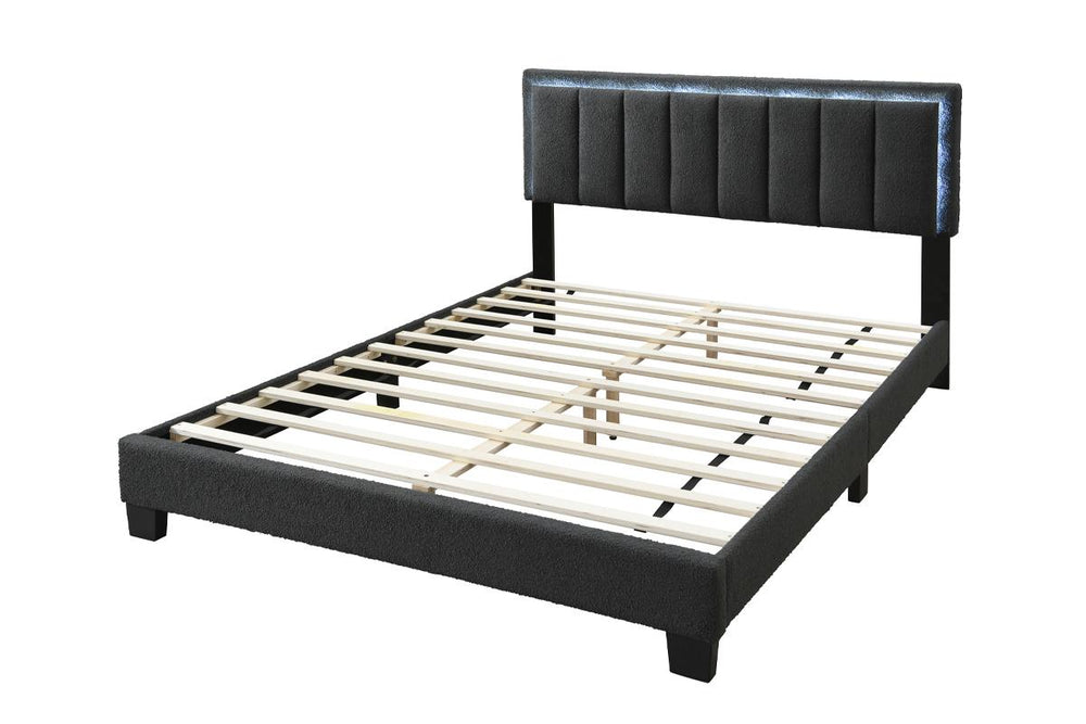 QUEEN BED W/ BUILT-IN LED LIGHTS