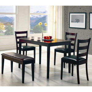 Taraval 5 Piece Dining Set with Bench