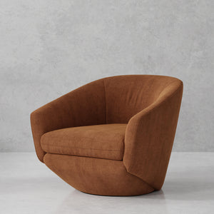 The Twist - Elise Rust Swivel Chair Two Pack