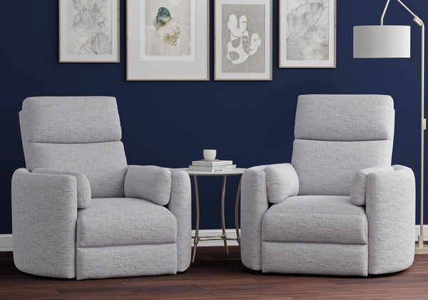 Radius - Mineral Power Swivel Glider Recliner Two Pack