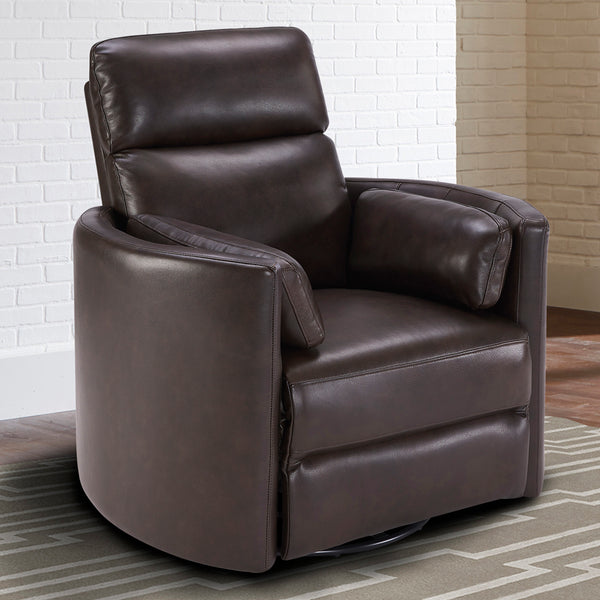Radius - Florence Brown - Powered By Freemotion Cordless Power Swivel Glider Recliner Two Pack