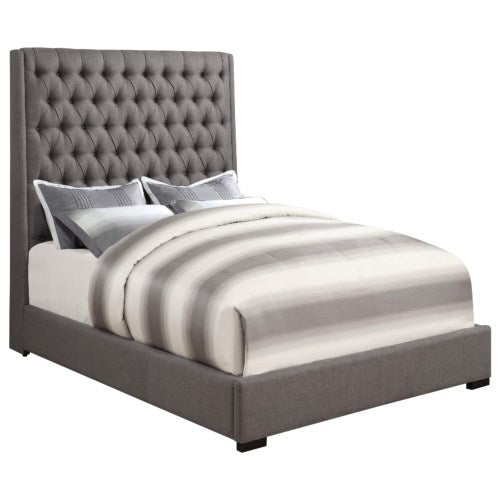Upholstered Beds Upholstered Queen Bed with Diamond Tufting