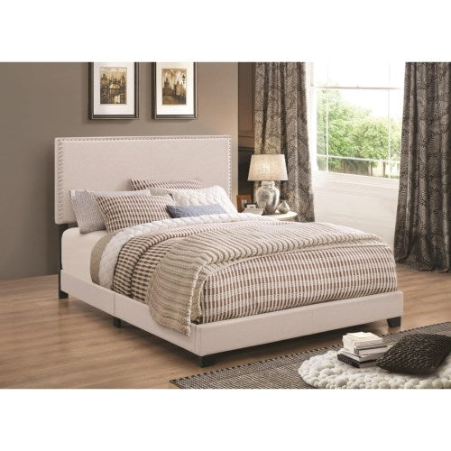 Upholstered Beds Upholstered Twin Bed with Nailhead Trim