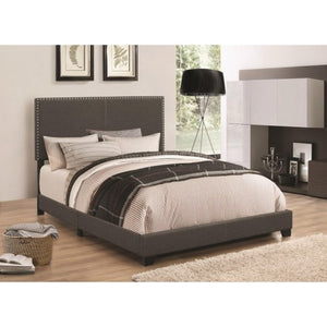 Upholstered Beds Upholstered King Bed with Nailhead Trim