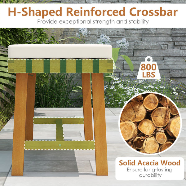 Please avoid leaving it outdoors in the rain to extend its lifespan<br>Includes a rectangular table and 2 benches  elevate your outdoor gatherings<br>Crafted of solid acacia wood  warp-resistant  sturdy and reliable  built to last<br>With delicate craftsm