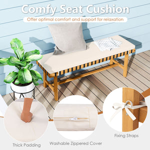 Please avoid leaving it outdoors in the rain to extend its lifespan<br>Includes a rectangular table and 2 benches  elevate your outdoor gatherings<br>Crafted of solid acacia wood  warp-resistant  sturdy and reliable  built to last<br>With delicate craftsm
