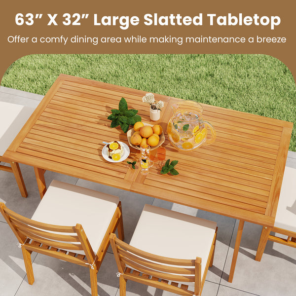 Bring natural beauty outdoors with acacia wood<br>Silky sanding erases splinters for a gentle touch every time Â <br>Curved backrest and cushioned seat for a comfortable seating experience<br>Secure cushions in place thanks to the fixing ties<br>Removable