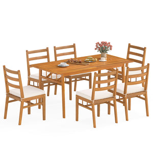 Bring natural beauty outdoors with acacia wood<br>Silky sanding erases splinters for a gentle touch every time Â <br>Curved backrest and cushioned seat for a comfortable seating experience<br>Secure cushions in place thanks to the fixing ties<br>Removable
