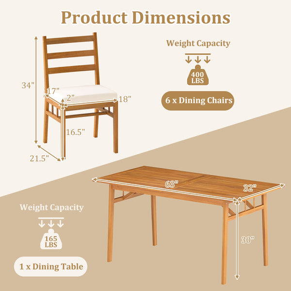 Bring natural beauty outdoors with acacia wood<br>Silky sanding erases splinters for a gentle touch every time Â <br>Curved backrest and cushioned seat for a comfortable seating experience<br>Secure cushions in place thanks to the fixing ties<br>Removable