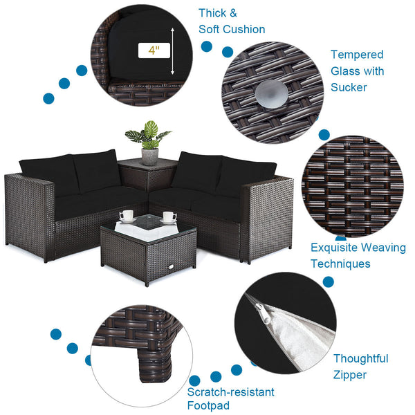Â Deliver in 4 boxes  may arrive on the different days<br>Â 2 bags of screws are packed in the different boxes (1 bag of screws in the fire pit table box and another bag of screws in the first sofa set box)<br>Â 60 000 BTU for efficient and steady heating