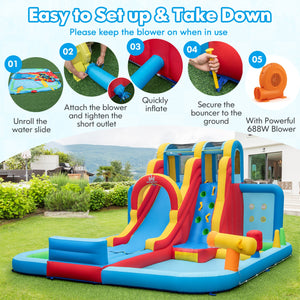 Ultimate Outdoor Bundle: Perfect summer oasis for backyard family fun <br>6-Piece Premium Rattan Set: Durable  weather-resistant  and elegant wicker <br>Upgraded Cozy Cushions: High-density sponge with removable washable covers <br>2 Tempered Glass Tables