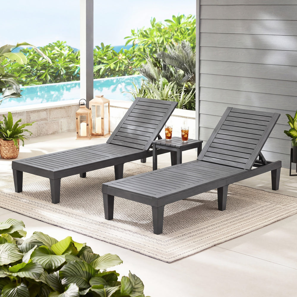 Sturdy construction and 6 reinforced legs offer strong support<br>Adjustable backrest with 5 positions can meet your different needs<br>Simple and stylish style can well match with other outdoor furniture<br>The hollowed-out design helps to ventilate and 