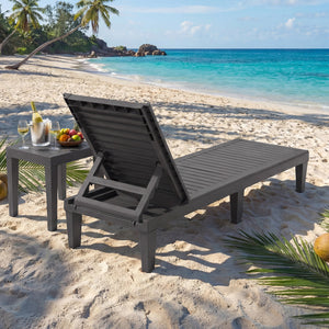 Sturdy construction and 6 reinforced legs offer strong support<br>Adjustable backrest with 5 positions can meet your different needs<br>Simple and stylish style can well match with other outdoor furniture<br>The hollowed-out design helps to ventilate and 