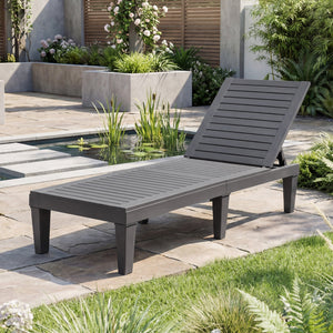 Sturdy construction and 6 reinforced legs offer strong support<br>Adjustable backrest with 5 positions can meet your different needs<br>Simple and stylish style can well match with other outdoor furniture<br>The hollowed-out design helps to ventilate and 