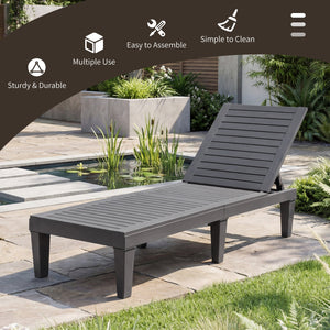 Sturdy construction and 6 reinforced legs offer strong support<br>Adjustable backrest with 5 positions can meet your different needs<br>Simple and stylish style can well match with other outdoor furniture<br>The hollowed-out design helps to ventilate and 