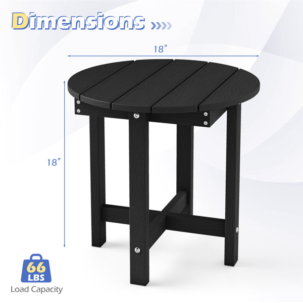 All-weather HIPS material is anti-crack  sun-protective  and waterproof Reinforced hardware and stable X-shaped base to ensure a reliable frame Slatted tabletop with stylish wood-grain detail for patio-ready appeal Features a smooth surface that is easy t