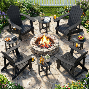 All-weather HIPS material is anti-crack  sun-protective  and waterproof Reinforced hardware and stable X-shaped base to ensure a reliable frame Slatted tabletop with stylish wood-grain detail for patio-ready appeal Features a smooth surface that is easy t