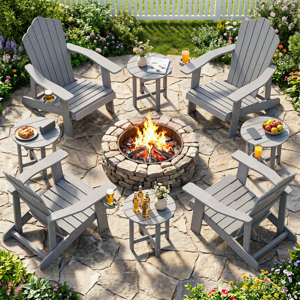 All-weather HIPS material is anti-crack  sun-protective  and waterproof Reinforced hardware and stable X-shaped base to ensure a reliable frame Slatted tabletop with stylish wood-grain detail for patio-ready appeal Features a smooth surface that is easy t