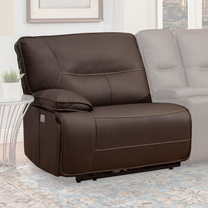 Spartacus - Chocolate Power Left Arm Facing Recliner