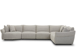 Playful - Canes Cobblestone 6 Piece Modular Sectional