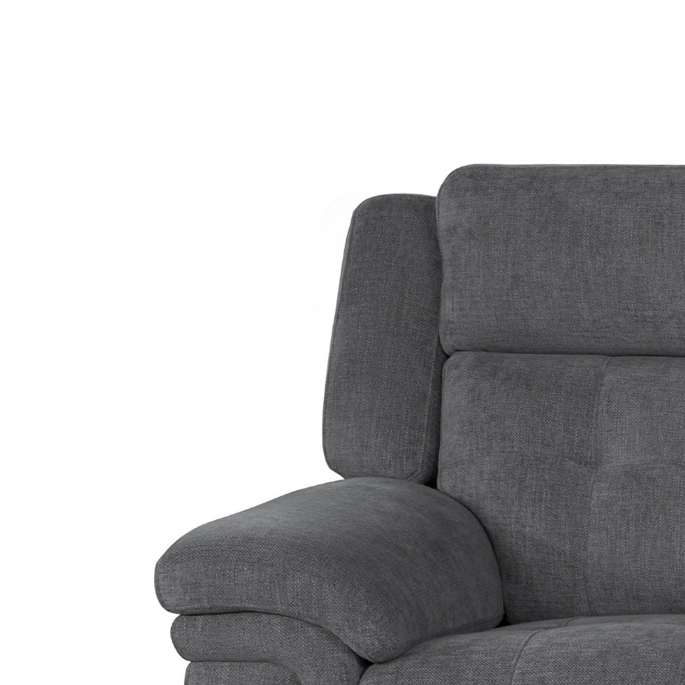 Richland - Bristol Grey 7 Piece Modular Power Reclining Sectional with Power Adjustable Headrests