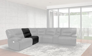 Spartacus - Black Armless Recliner
