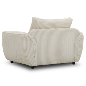 Utopia - Mega Ivory Chair and A Half with Lumbar Pillow
