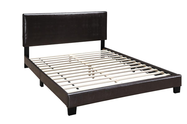 FULL BED-BROWN PU