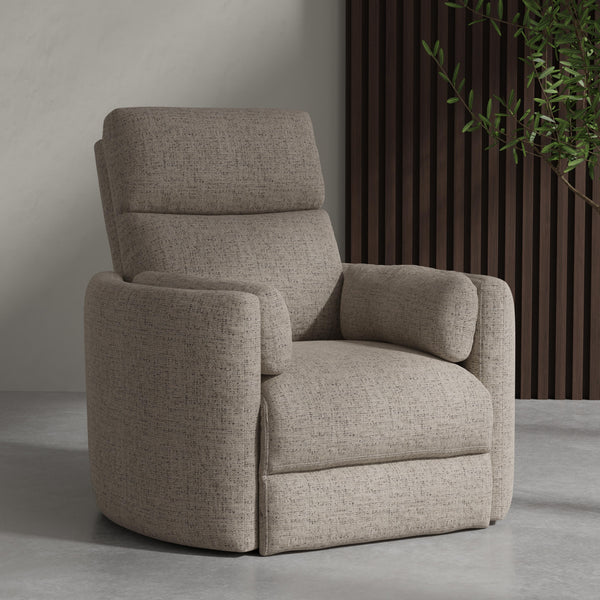 Radius - Burlap Manual Swivel Recliner Two Pack